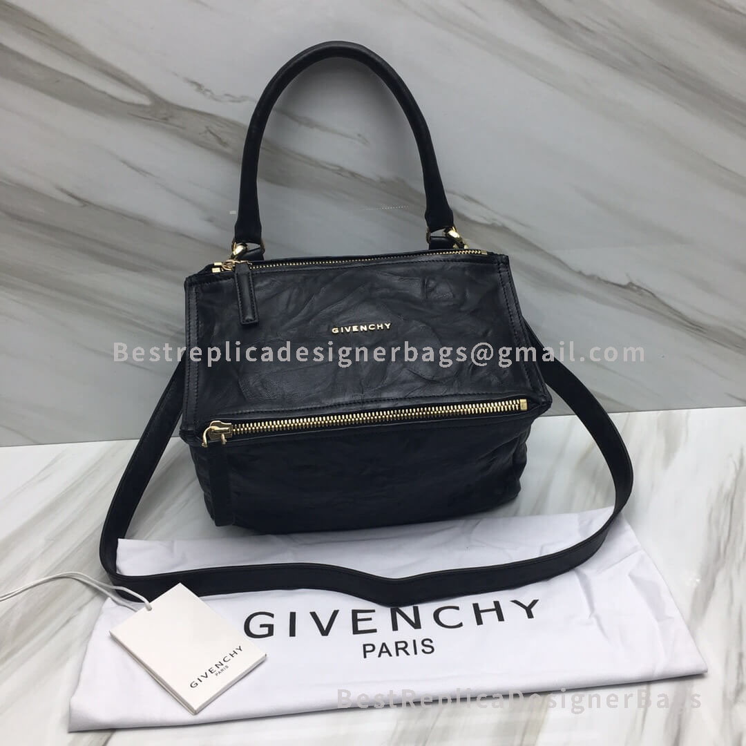 Givenchy Mini Pandora Bag In Aged Leather Black GHW 2-28588L
